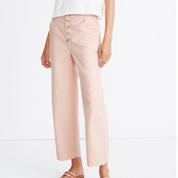 Madewell Pants - MADEWELL Greenwich Relaxed Button Fly Cropped Pants - Size 26